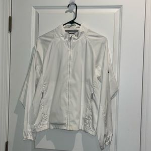 Adidas Climaproof white windbreaker worn a few times